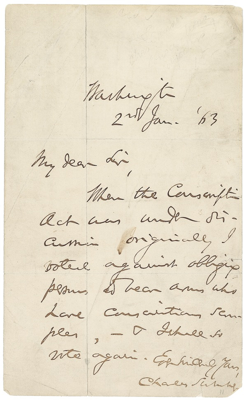 Lot 356 Charles Sumner