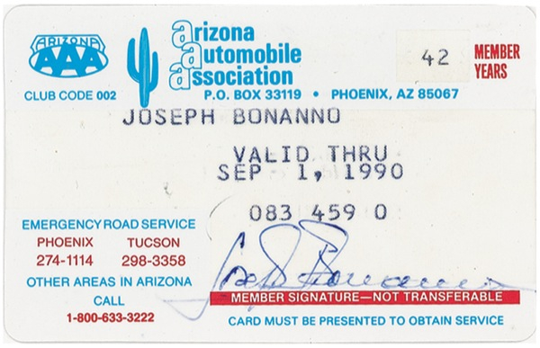 Lot 201 Joseph Bonanno