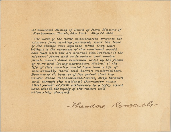 Lot 147 Theodore Roosevelt