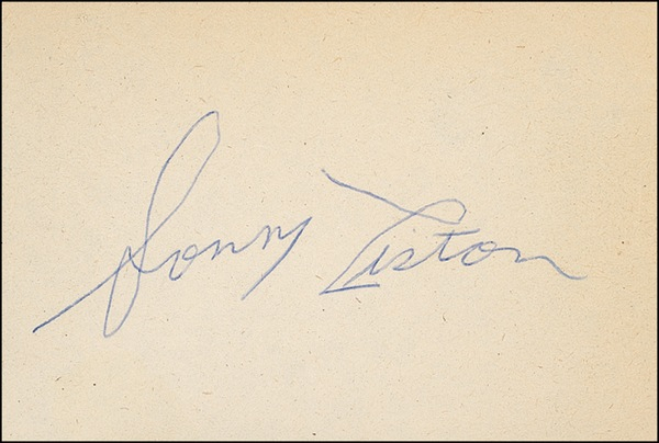 Lot 1425 Sonny Liston