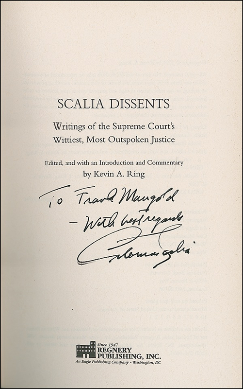 Lot 360 Supreme Court: Scalia, Antonin