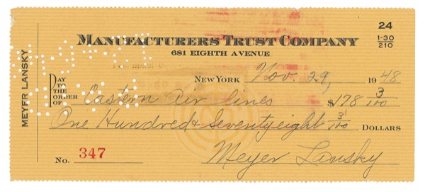 Lot 309 Meyer Lansky