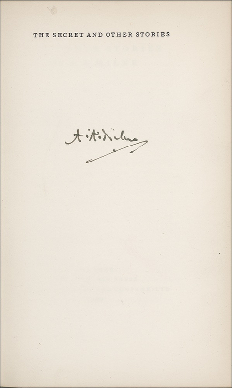 Lot 584 A. A. Milne