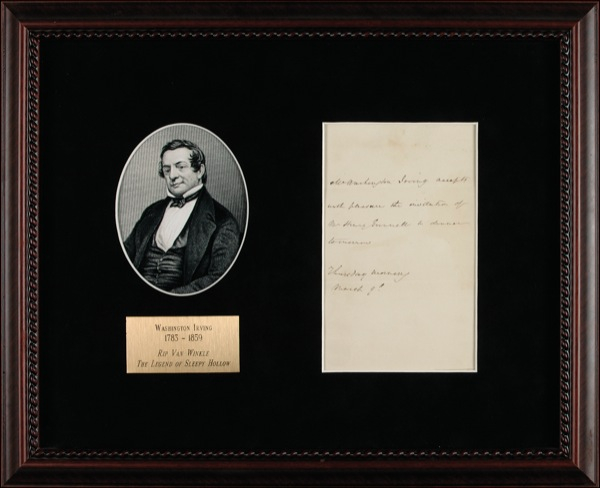Lot 567 Washington Irving