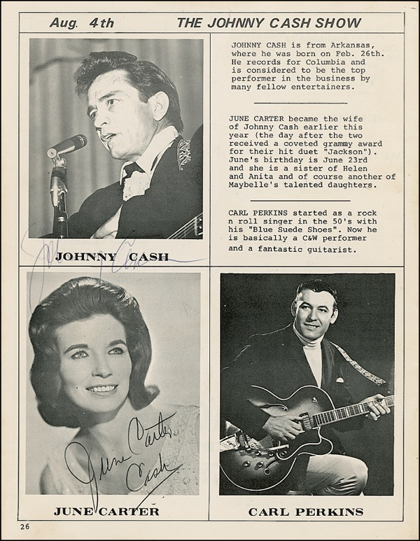 Lot 759 Johnny and June Carter Cash
