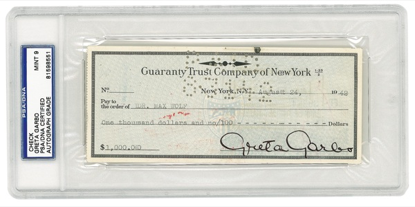 Lot 1020 Greta Garbo