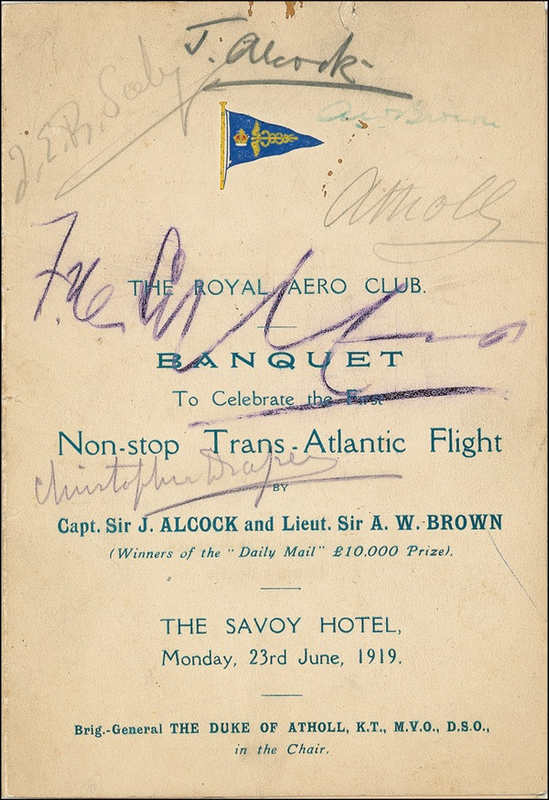 Lot 434 John Alcock and Arthur Brown