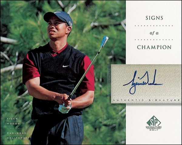 Lot 1380 Golf: Woods and Sorenstam