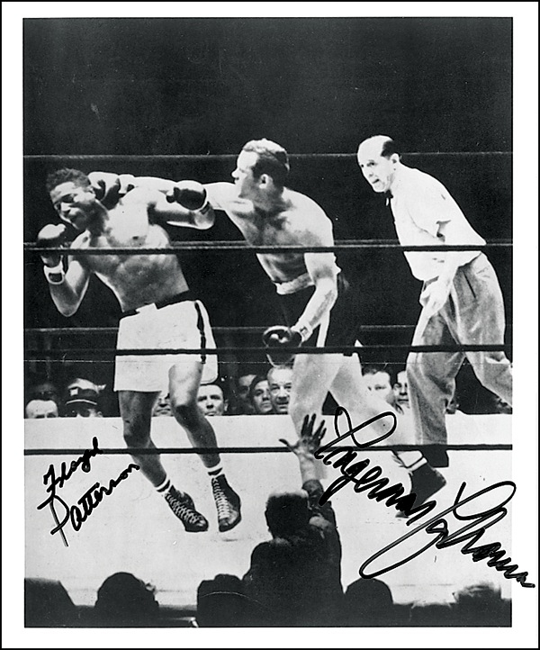 Lot 1483 Floyd Patterson and Ingemar Johansson