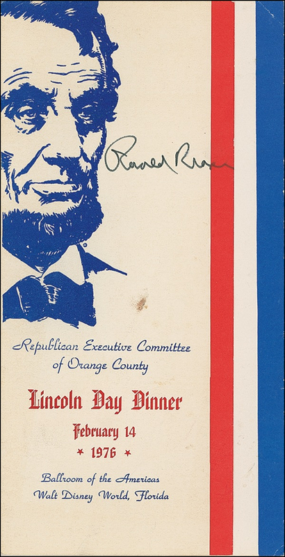 Lot 129 Ronald Reagan