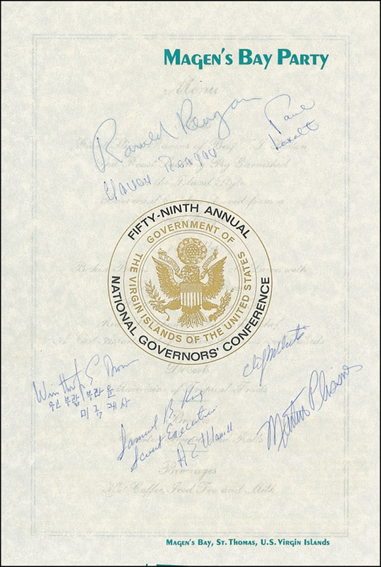Lot 136 Ronald and Nancy Reagan
