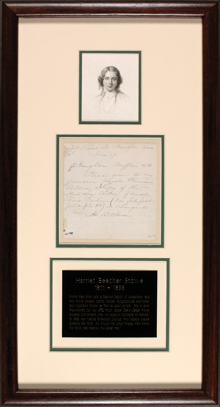 Lot 615 Harriet Beecher Stowe