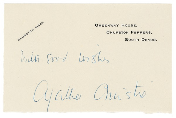 Lot 534 Agatha Christie