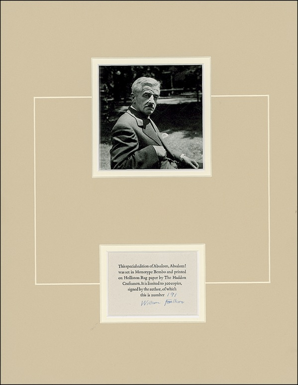 Lot 547 William Faulkner