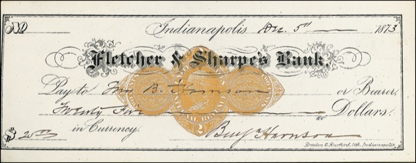 Lot 62 Benjamin Harrison