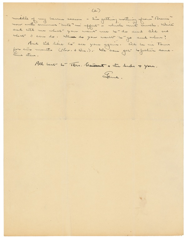Lot 596 Eugene O?Neill