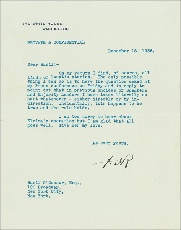 Lot 141 Franklin D. Roosevelt