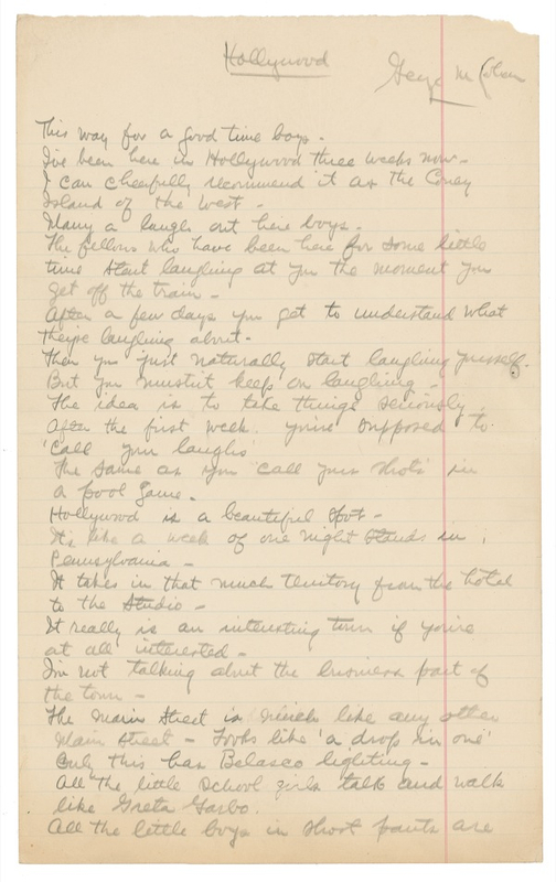 Lot 972 George M. Cohan