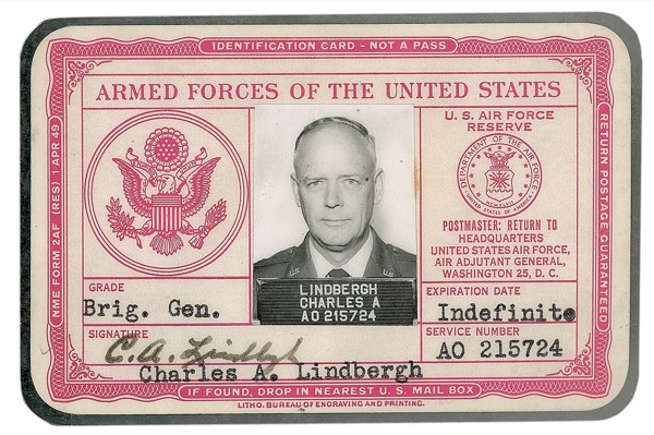 Lot 490 Charles Lindbergh