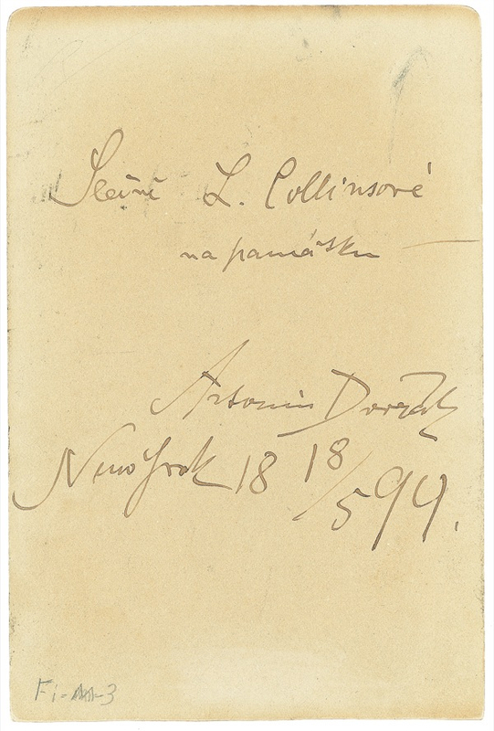 Lot 771 Antonin Dvorák
