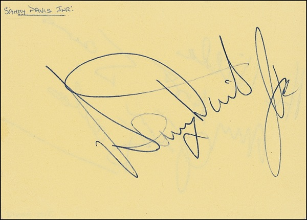 Lot 991 Sammy Davis, Jr.