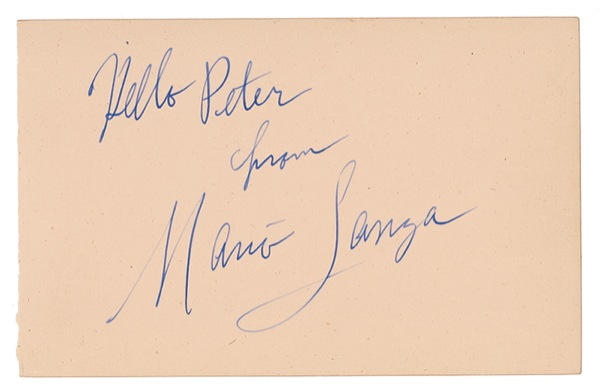 Lot 806 Mario Lanza