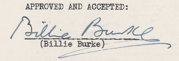 Lot 1259 Wizard of Oz: Burke, Billie