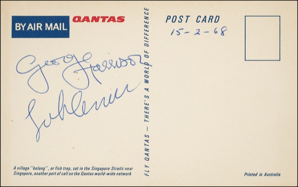 Lot 685 Beatles: Lennon and Harrison