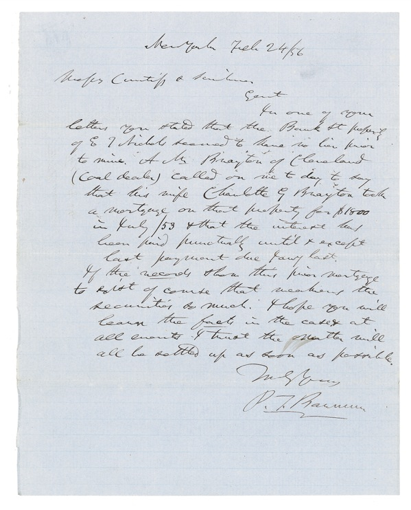 Lot 929 P. T. Barnum