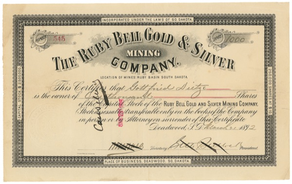 Lot 204 Seth Bullock