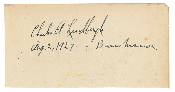 Lot 491 Charles Lindbergh