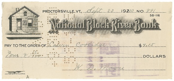 Lot 33 Calvin Coolidge