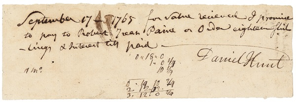 Lot 337 Robert Treat Paine