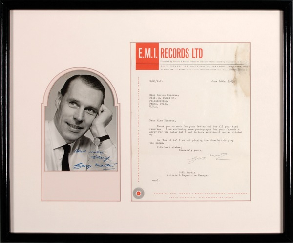 Lot 689 Beatles: Martin, George