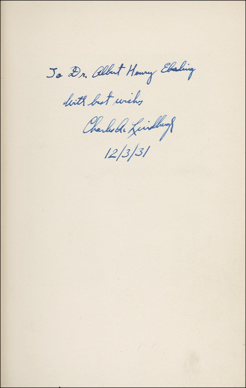 Lot 492 Charles Lindbergh