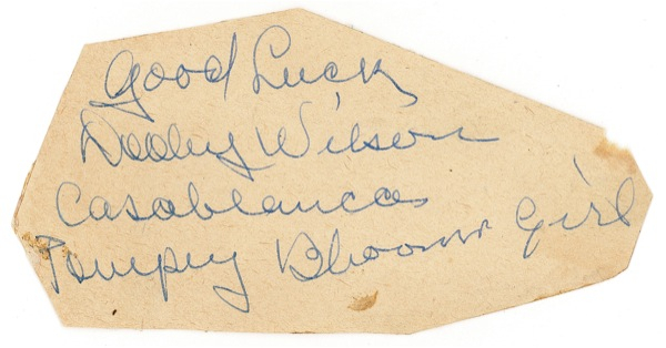 Lot 1257 Dooley Wilson
