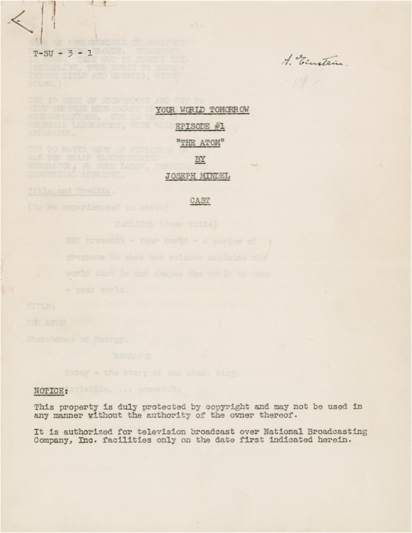 Lot 253 Albert Einstein