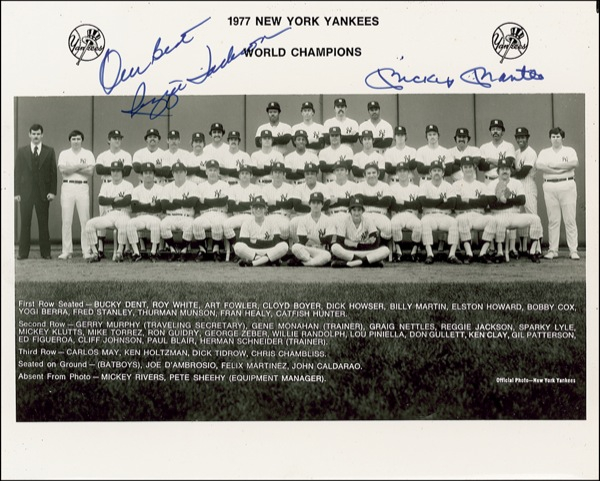 Lot 1431 Mickey Mantle and Reggie Jackson