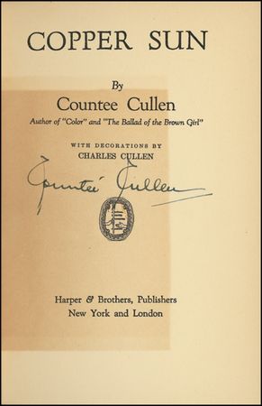 Lot #538 Countee Cullen - Image 1