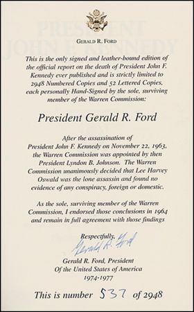 Lot #47 Gerald Ford - Image 1