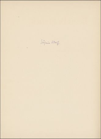 Lot #632 Virginia Woolf - Image 1
