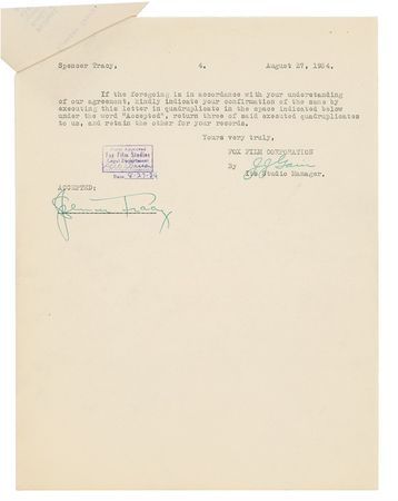 Lot #1243 Spencer Tracy - Image 2