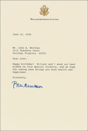 Lot #26 Bill Clinton