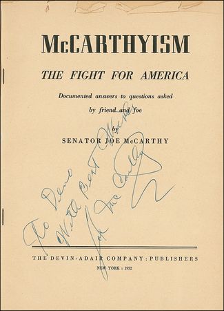 Lot #320 Joseph McCarthy - Image 2