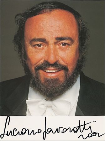 Lot #835 Luciano Pavarotti - Image 1