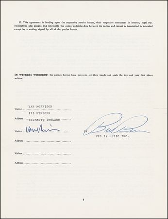 Lot #825 Van Morrison - Image 1