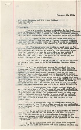 Lot #1252 Orson Welles and John Houseman - Image 1