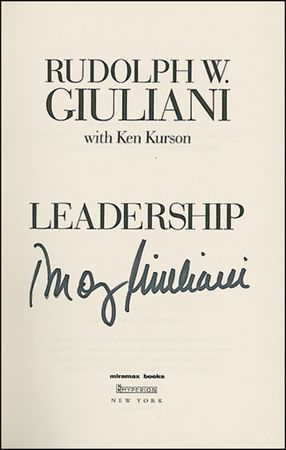 Lot #274 Rudy Giuliani - Image 1