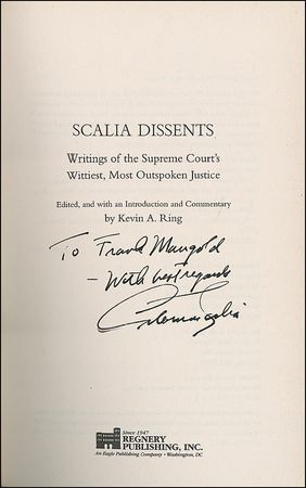 Lot #360 Supreme Court: Scalia, Antonin - Image 1