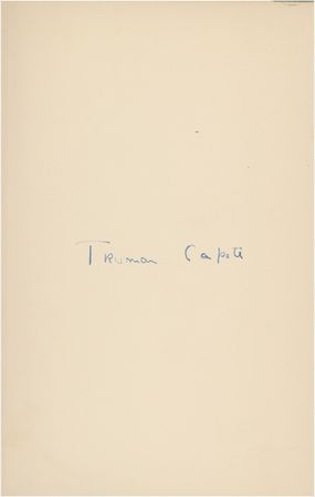 Lot #531 Truman Capote - Image 1